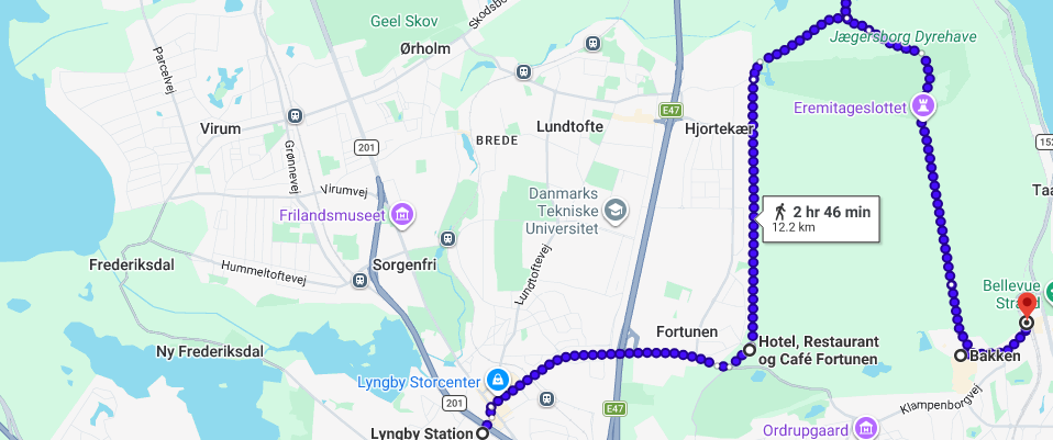 Weekend frolic: From Lyngby to Raadvad to Bakken through Dyrehaven